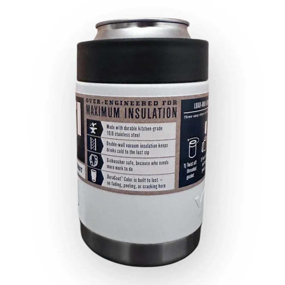 Yeti Rambler Colster White Color Koozie Size12 oz Fits Standard Cans NEW w/ Tags - Picture 13 of 16
